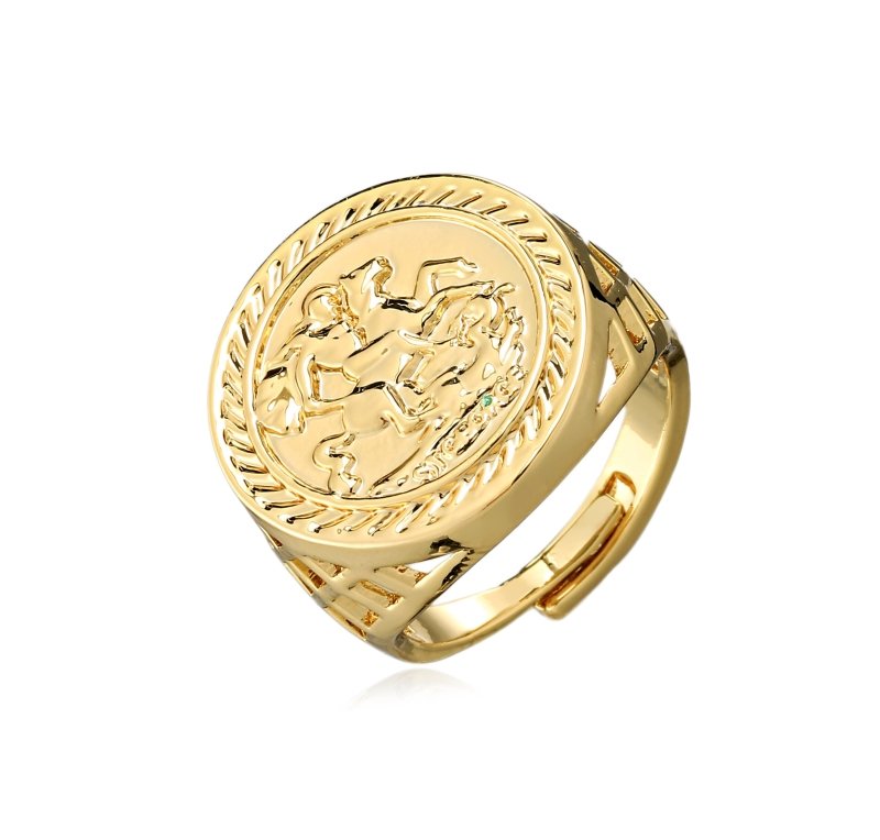 14K Gold Men's 22MM Nugget COIN Ring with a 22 K 1/10 OZ AMERICAN EAGLE 12.  gm | eBay