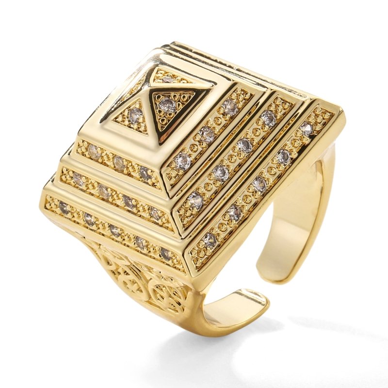 14k Solid Gold Diamond Pyramid Ring, Pyramid Eternity Diamond Ring. at Rs  14400 | Diamond Rings in Surat | ID: 23645918412