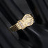 Kids Gold Buckle Ring with Stones