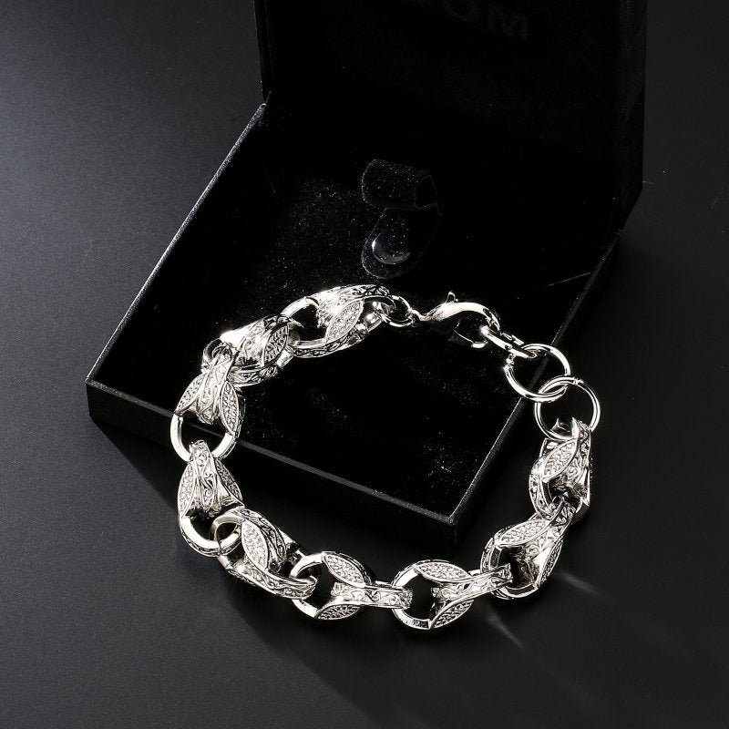 Silver XXL 15mm 3D Tulip Bracelet